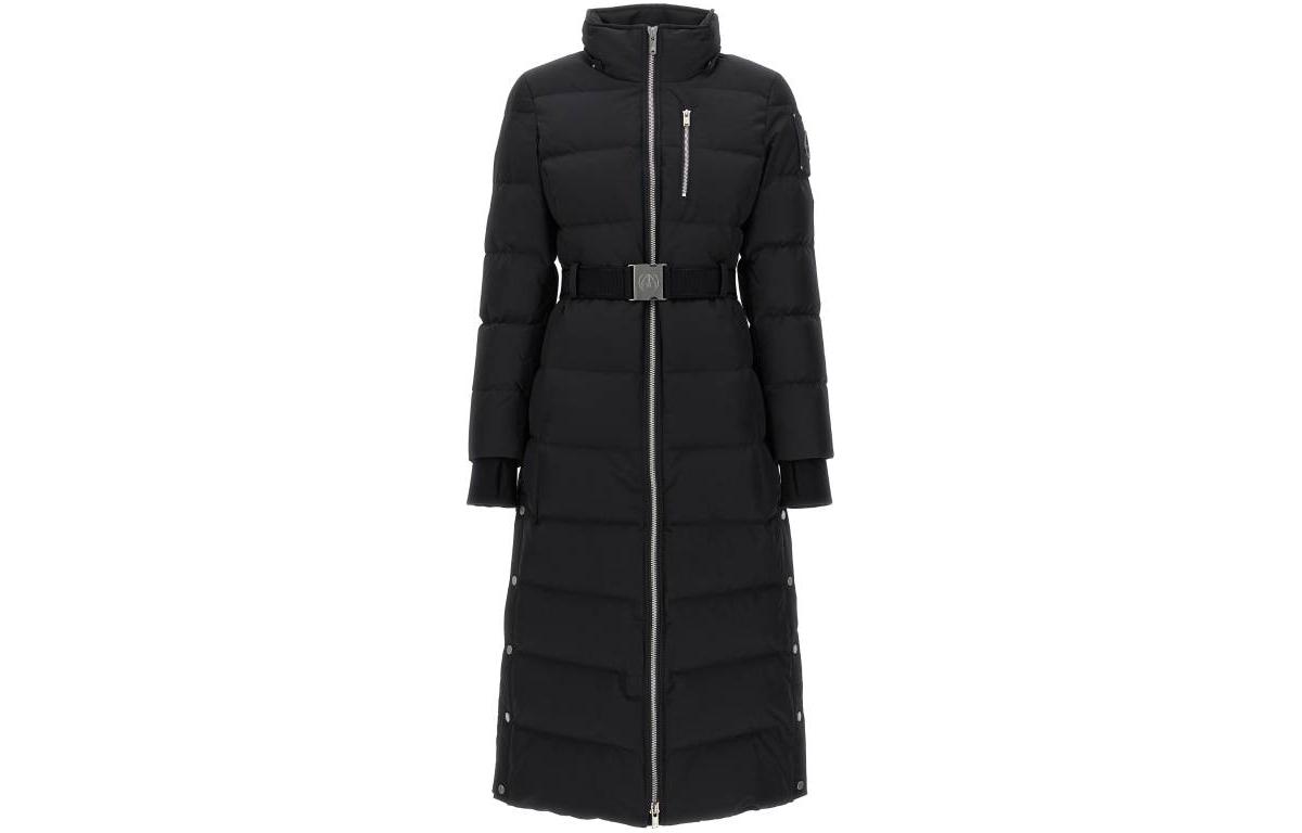 (Women) Moose Knuckles FW23  Long Hooded Jacket Black M33LP230-292
