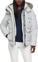 (Women) Moose Knuckles FW23 Anguille Shearling Grey Birch Down Jacket with Pocket. M33LJ113S-1181 (Women) Moose Knuckles FW23 Anguille Shearling Grey Birch Down Jacket with Pocket. M33LJ113S-1181