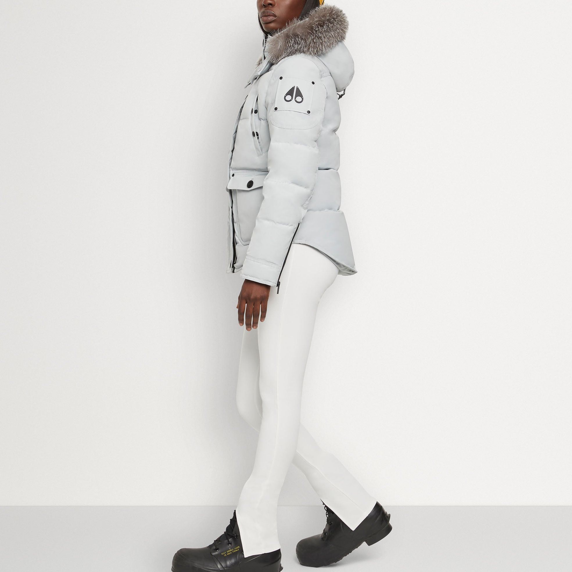 Purchase (W) Moose Knuckles FW23 Anguille Shearling 灰樺色口袋羽絨外套. M33LJ113S-1181