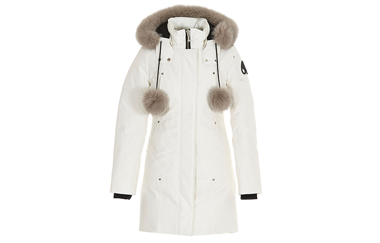 (Women) Moose Knuckles FW23 Stirling  Down Jacket Cream White with Detachable Hood. MK2003LP-864