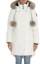 Lookbook (W) Moose Knuckles FW23 Chaqueta Acolchada Stirling Blanco Crema con Capucha Desmontable. MK2003LP-864