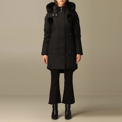 (W) Moose Knuckles FW23 黑色皮草帽羽绒服 MK2003LP-291 Shop (W) Moose Knuckles FW23 黑色皮草帽羽绒服 MK2003LP-291