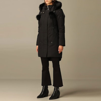 (W) Moose Knuckles FW23 黑色皮草帽羽绒服 MK2003LP-291 Details for (W) Moose Knuckles FW23 黑色皮草帽羽绒服 MK2003LP-291