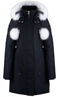 (Women) Moose Knuckles FW23 Stirling Navy Blue Down Jacket with Removable Hood. MK2003LP-401 (Women) Moose Knuckles FW23 Stirling Navy Blue Down Jacket with Removable Hood. MK2003LP-401