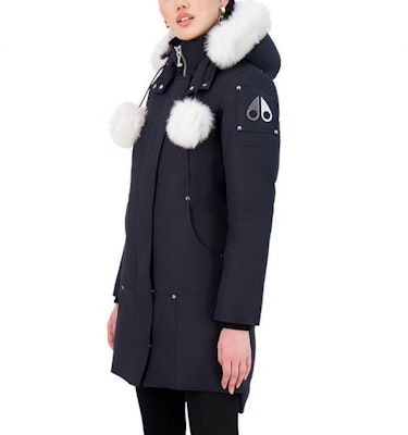 (W) Moose Knuckles FW23 Stirling 冬季海军蓝羽绒外套可拆卸帽子 MK2003LP-401 Purchase (W) Moose Knuckles FW23 Stirling 冬季海军蓝羽绒外套可拆卸帽子 MK2003LP-401