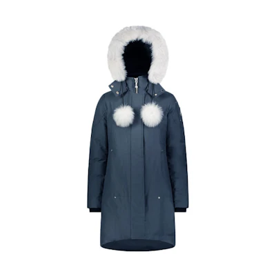 (Women) Moose Knuckles FW23 Stirling Parka Granite Detachable Hood Down Jacket. MK2003LP-255