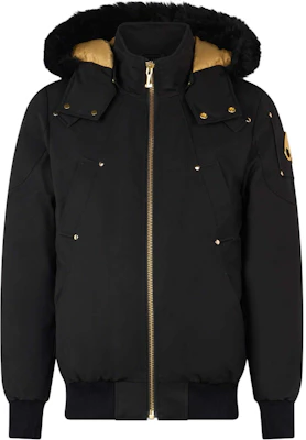 (Women) Moose Knuckles Gold Ballistic Bomber Neoshear Black Down Jacket M39MB000GS-811 Buy (Women) Moose Knuckles Gold Ballistic Bomber Neoshear Black Down Jacket M39MB000GS-811