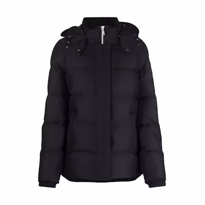 (Women) Moose Knuckles Scissor FW22 Black Down Jacket with Detachable Hood. M32LJ179N-292