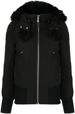 (W) 麋鹿针扣剪刀FW22黑色纯色拉链连帽外套 M32LB002S-305 Order (W) 麋鹿针扣剪刀FW22黑色纯色拉链连帽外套 M32LB002S-305