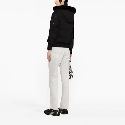 (W) 麋鹿针扣剪刀FW22黑色纯色拉链连帽外套 M32LB002S-305 Shop (W) 麋鹿针扣剪刀FW22黑色纯色拉链连帽外套 M32LB002S-305