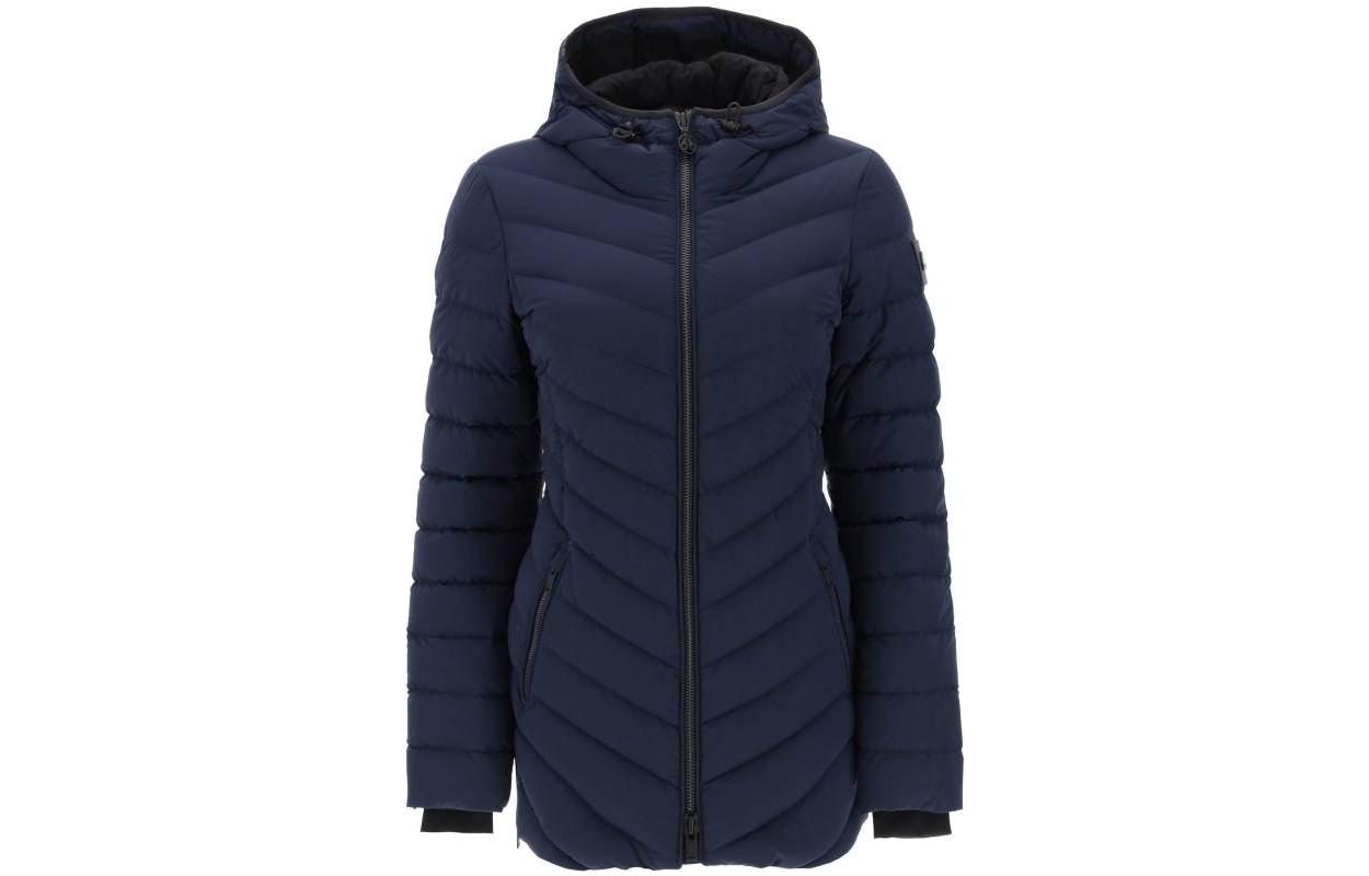 (Women) Moose Knuckles Solid Color  Hooded Long Sleeve Jacket M32LJ115833