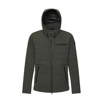 (Women) Moose Knuckles SS22 Fort Walton Green Hooded Down Jacket M12MJ120188