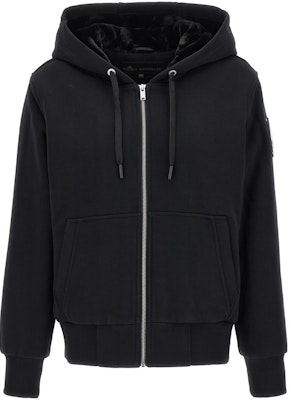 (W) Moose Knuckles SS23 黑色纯色连帽卫衣带口袋. M33LS636-292 Buy (W) Moose Knuckles SS23 黑色纯色连帽卫衣带口袋. M33LS636-292