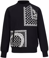 (Women) Moose Knuckles SS23 Paisley Black Printed Crewneck Sweatshirt. M13LS613H (Women) Moose Knuckles SS23 Paisley Black Printed Crewneck Sweatshirt. M13LS613H