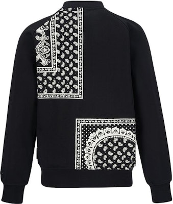 (W) Sudadera Negra Estampada Moose Knuckles SS23 Paisley Crewneck. M13LS613H Lookbook (W) Sudadera Negra Estampada Moose Knuckles SS23 Paisley Crewneck. M13LS613H