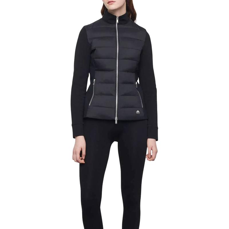 (Women) Moose Knuckles SS24  Black Zip-Up Stand Collar Jacket. M14LJ184-292 圖 4