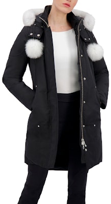 (W) Moose Knuckles女款Stirling经典黑色羽绒服可拆卸毛领外套。 MK2003LP-290 Details for (W) Moose Knuckles女款Stirling经典黑色羽绒服可拆卸毛领外套。 MK2003LP-290