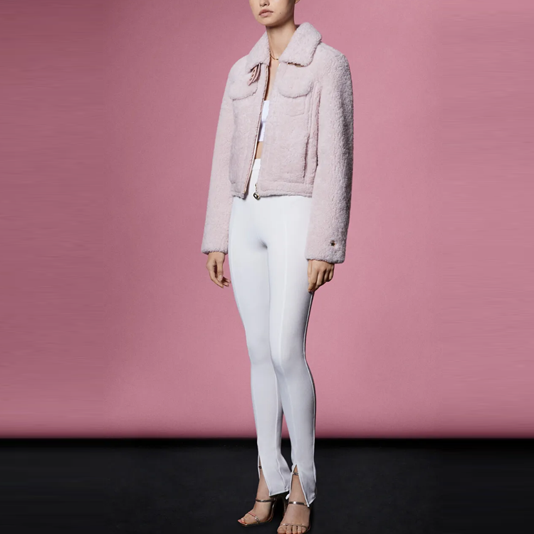 Lookbook (W) Moose Knuckles x Jennifer Meyer Jaket Scissor Zip Pink Edisi FW21. M31LL319JM-102