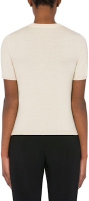 (W) 모스키노 올오버 울 점퍼 아이보리 반팔 스웨터. A0917-5500-1004 Shop (W) 모스키노 올오버 울 점퍼 아이보리 반팔 스웨터. A0917-5500-1004