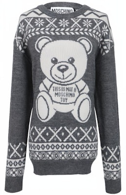 (W) 모스키노 베어 프린트 크루넥 풀오버 스웨터 - 그레이 A0936-5504-A1507 Buy (W) 모스키노 베어 프린트 크루넥 풀오버 스웨터 - 그레이 A0936-5504-A1507
