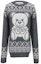 Buy (W) 모스키노 베어 프린트 크루넥 풀오버 스웨터 - 그레이 A0936-5504-A1507