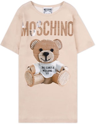 (W) MOSCHINO 米色泰迪熊圖案短袖T恤連身裙 V0449-5465-1081 Buy (W) MOSCHINO 米色泰迪熊圖案短袖T恤連身裙 V0449-5465-1081