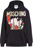 Order (W) MOSCHINO 黑色連帽衣 豬字母印花設計 D1A1779-1027-1555