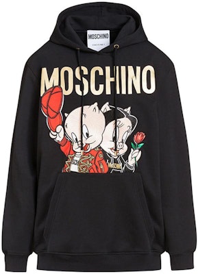 (W) MOSCHINO 黑色連帽衣 豬字母印花設計 D1A1779-1027-1555 Order (W) MOSCHINO 黑色連帽衣 豬字母印花設計 D1A1779-1027-1555