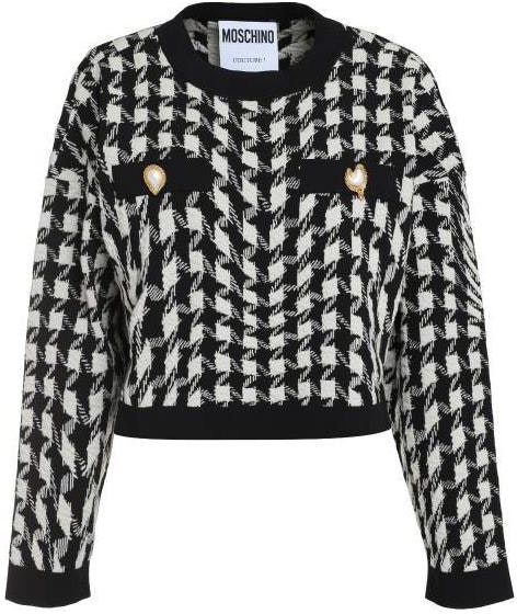 women-moschino-black-houndstooth-loose-fit-knit-pullover-sweater-0907-5402-1555