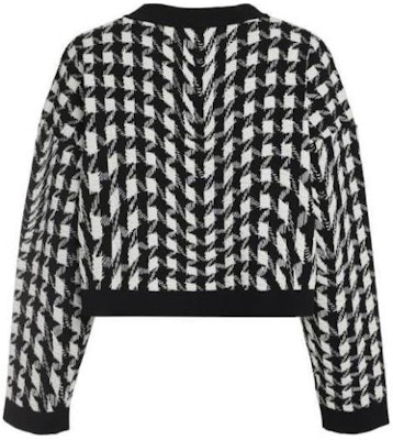(W) モスキーノ ブラック ハウンドトゥース ルーズフィット ニットプルオーバーセーター 0907-5402-1555 Lookbook (W) モスキーノ ブラック ハウンドトゥース ルーズフィット ニットプルオーバーセーター 0907-5402-1555