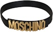 Lookbook (W) モスキーノ レター柄ブラックレザーベルト A80078001555
