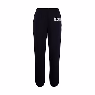 (Women) MOSCHINO Black Slim Fit Logo Casual Sweatpants A0315-5428-1555