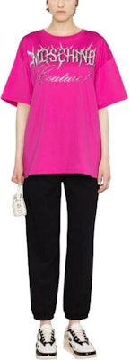 (W) 모스키노 블랙 슬림핏 로고 캐주얼 스웻팬츠 A0315-5428-1555 Lookbook (W) 모스키노 블랙 슬림핏 로고 캐주얼 스웻팬츠 A0315-5428-1555