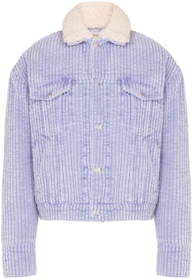 (W) MOSCHINO Chaqueta de Manga Larga Azul a Rayas con Botonadura Simple. A0611-8227-1277 Buy (W) MOSCHINO Chaqueta de Manga Larga Azul a Rayas con Botonadura Simple. A0611-8227-1277