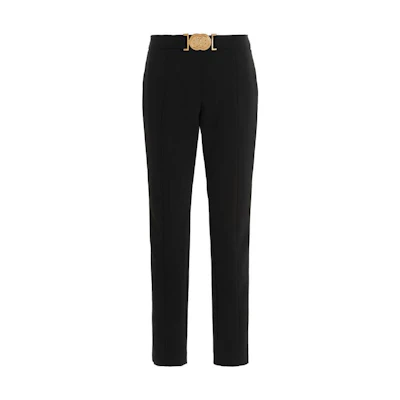 (Women) MOSCHINO High-Waist Tapered Solid Color Casual Pants J0301-0524-0555