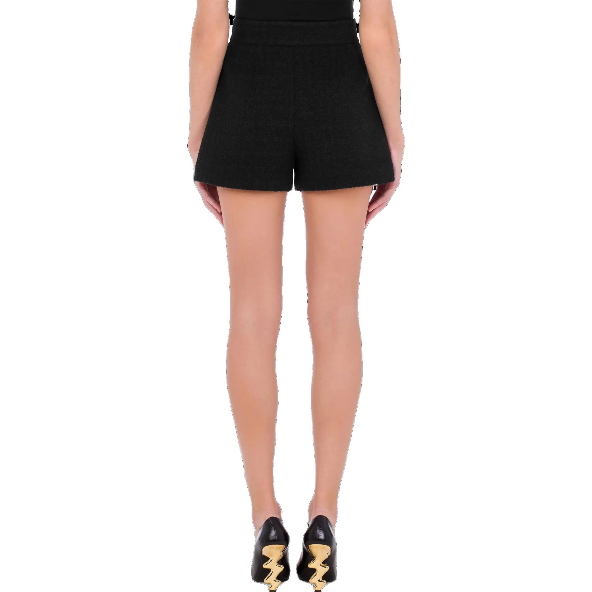 Shop (W) 모스키노 하이웨이스트 블랙 캐주얼 반바지 A0304-5418-0555