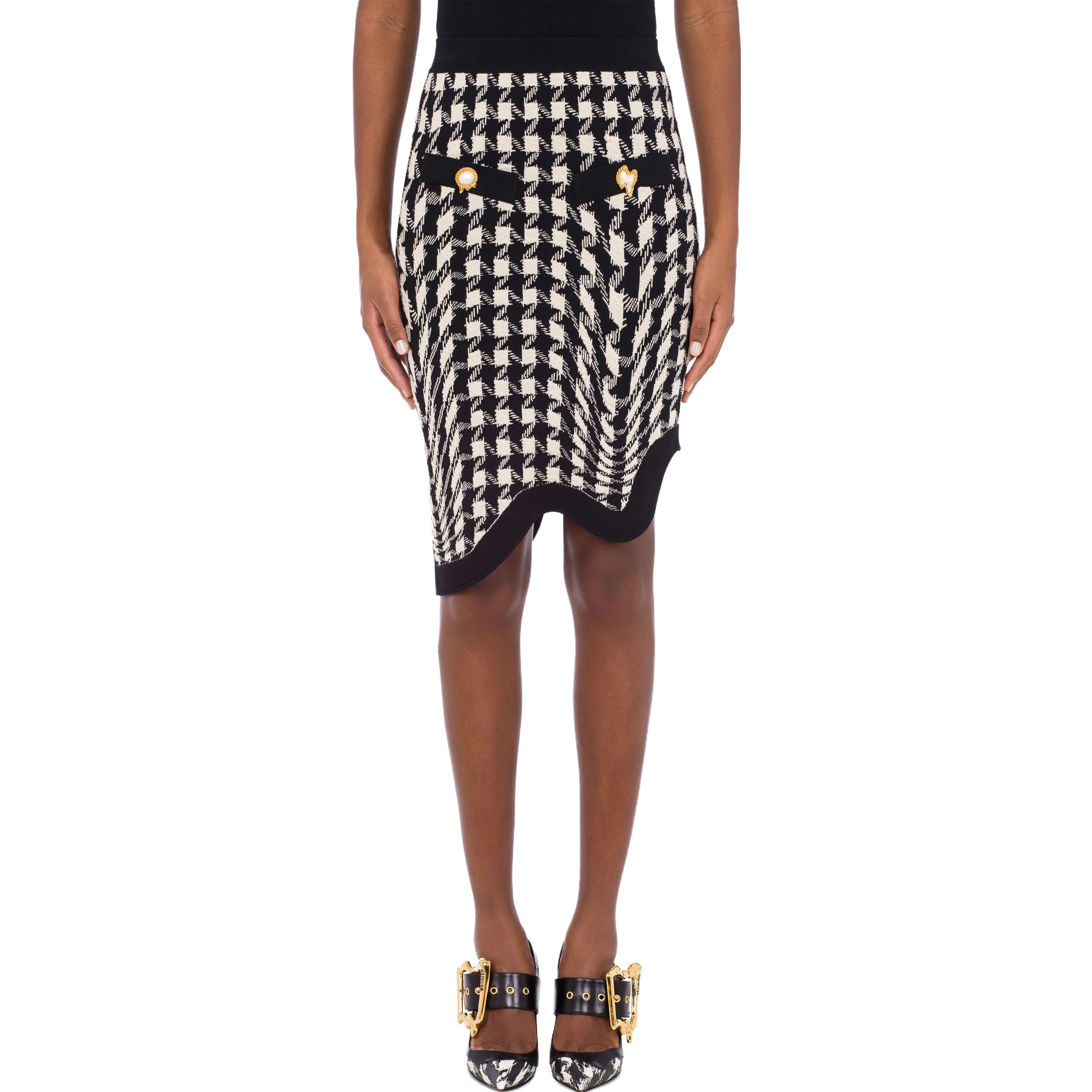 Lookbook (W) 모스키노 하운드투스 울 캐주얼 롱 스커트. A0181-5402-1555