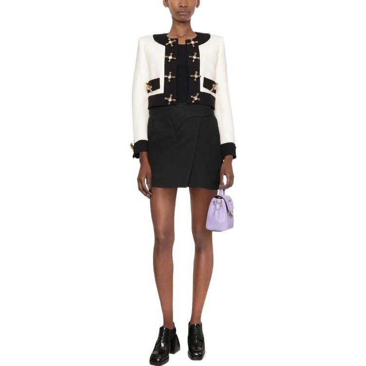 Purchase (W) MOSCHINO Chaqueta Casual Blanca Marfil con Parches en Contraste. J0501-5418-1005