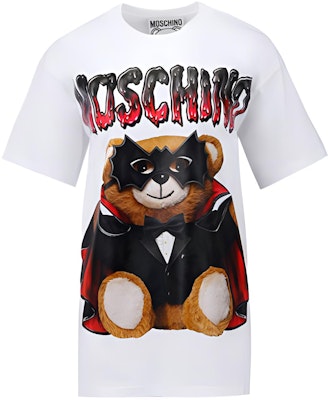 (W) MOSCHINO 字母印花圓領短袖休閒T恤 白色 V0712-0540-1001 Buy (W) MOSCHINO 字母印花圓領短袖休閒T恤 白色 V0712-0540-1001