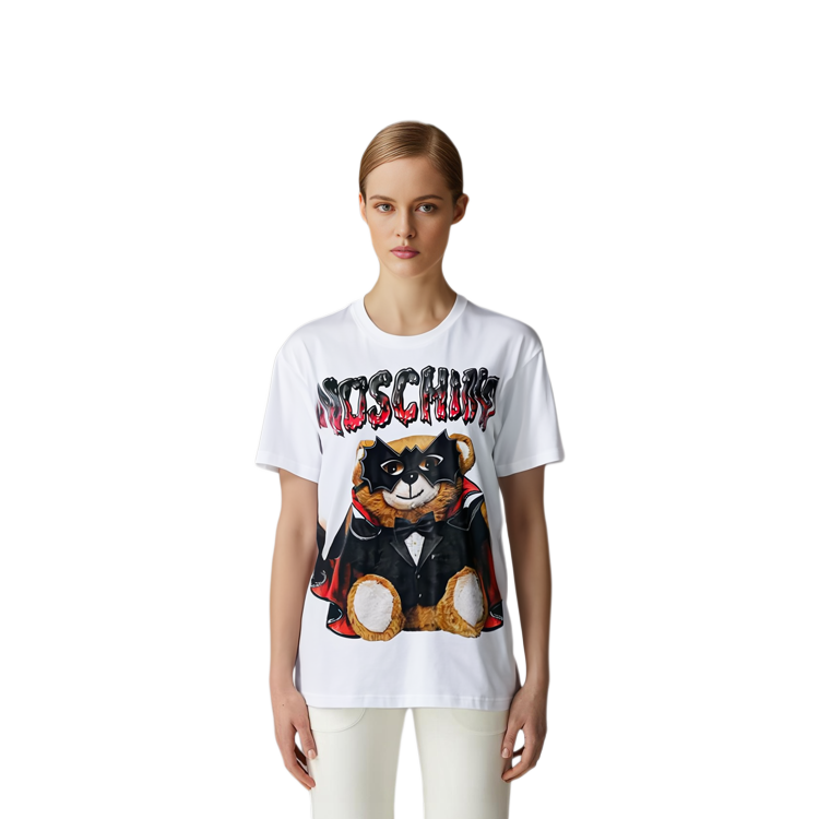 Details for (W) MOSCHINO 字母印花圓領短袖休閒T恤 白色 V0712-0540-1001
