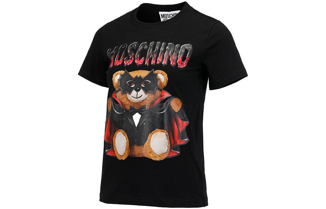 Shop (W) MOSCHINO 字母印花圓領短袖休閒T恤 EV0712-0540-1555