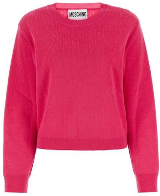 (W) 모스키노 핑크 크루넥 긴소매 풀오버 스웨터. A0902-7700-1217 Buy (W) 모스키노 핑크 크루넥 긴소매 풀오버 스웨터. A0902-7700-1217