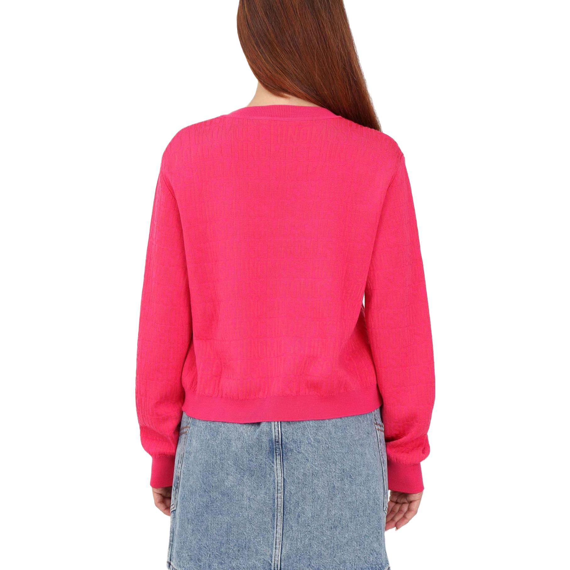 Purchase (W) 모스키노 핑크 크루넥 긴소매 풀오버 스웨터. A0902-7700-1217