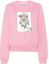 Buy (Women) MOSCHINO Pink Oversized Knit Texture Long-Sleeve Sweatshirt. V170755281181