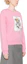 Purchase (Women) MOSCHINO Pink Oversized Knit Texture Long-Sleeve Sweatshirt. V170755281181