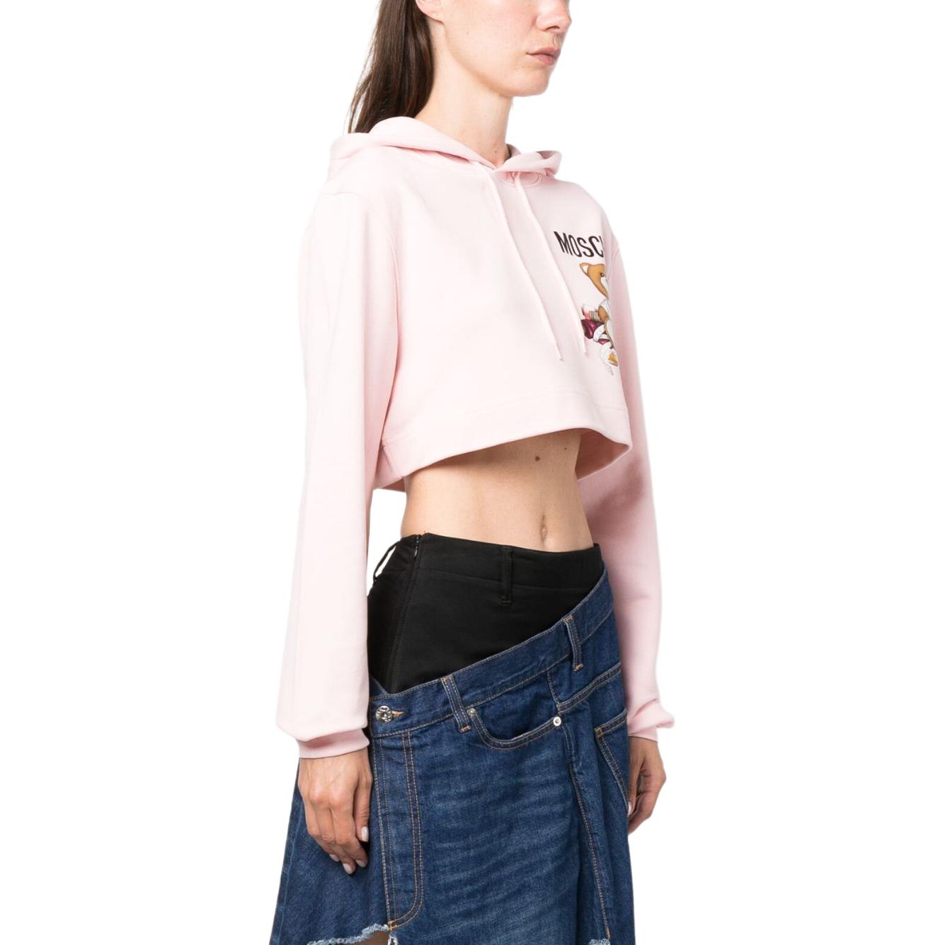 Purchase (W) 모스키노 핑크 골지 니트 스웨트셔츠, 스트레이트 헴. V1711-5528-1223