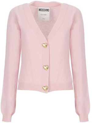 (W) MOSCHINO 粉色V領單排扣針織開襟衫 0936-5503-0223 Buy (W) MOSCHINO 粉色V領單排扣針織開襟衫 0936-5503-0223