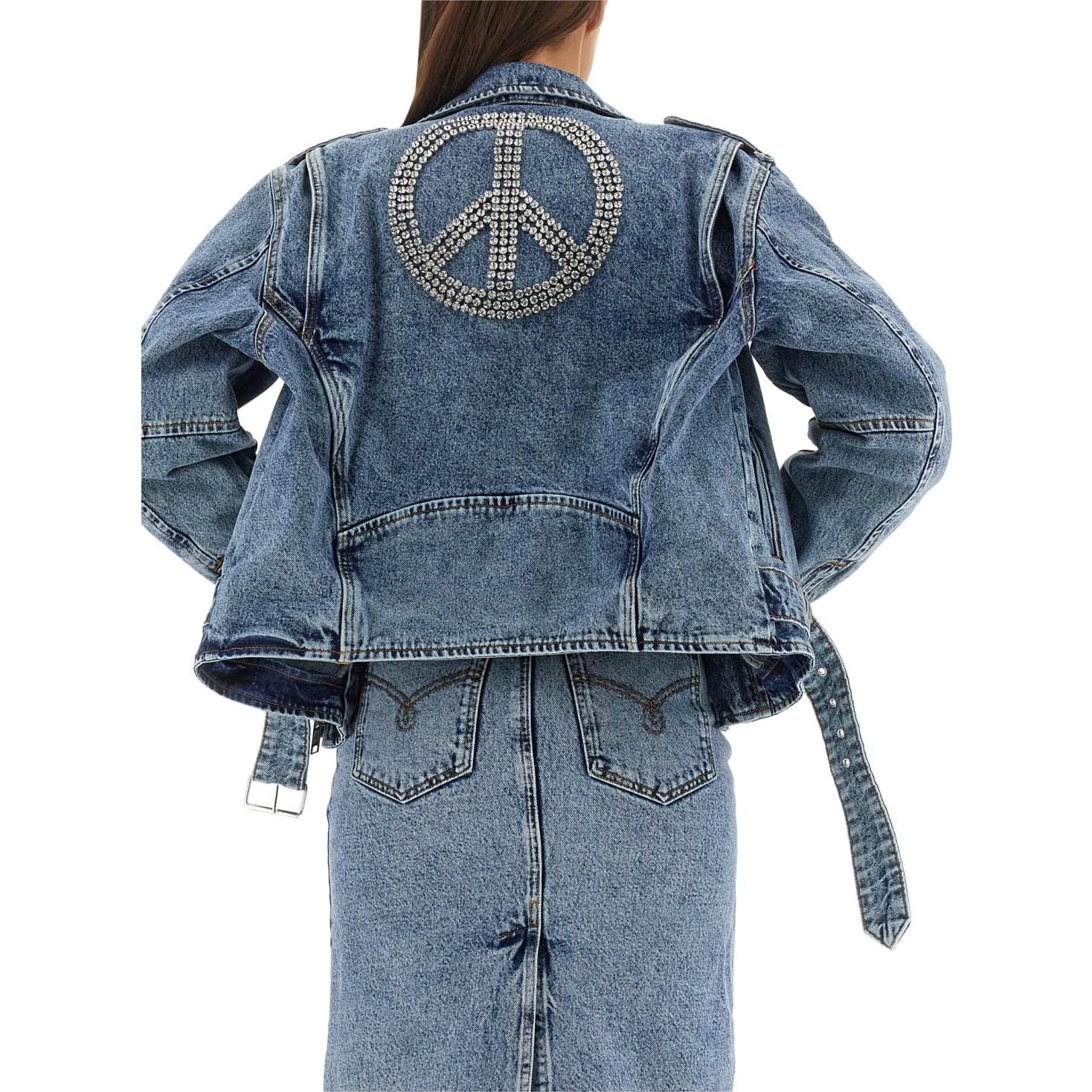 Purchase (W) Chaqueta Vaquera Azul de Manga Larga con Cremallera MOSCHINO. 0509-8235-1281