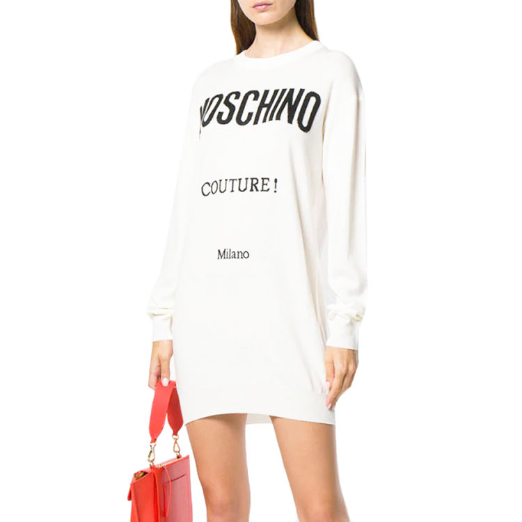 Details for (W) MOSCHINO Baju Panas Putih Grafik Kartun. EA0907-0504-2001