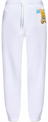 (W) 모스키노 화이트 로고 프린트 밴딩 캐주얼 팬츠. V0329-0428-1001 Order (W) 모스키노 화이트 로고 프린트 밴딩 캐주얼 팬츠. V0329-0428-1001